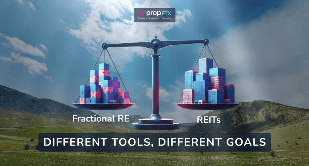 Comparison between Fractional Real Estate and REITs for Indian investors — 2025 market insights by PropFTX